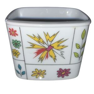 Emilio Pucci Baumann Studio-Line Cotton buds / Toothpick Holder Porcelain Floral